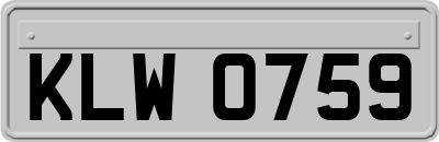KLW0759