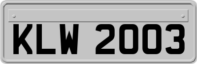 KLW2003