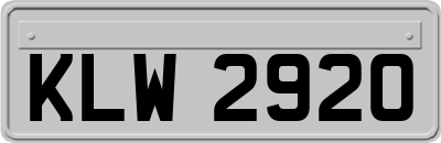 KLW2920