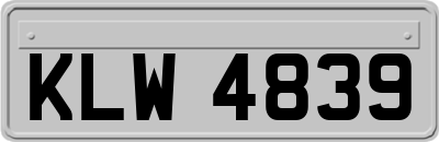 KLW4839