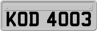 KOD4003