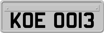 KOE0013