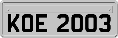 KOE2003