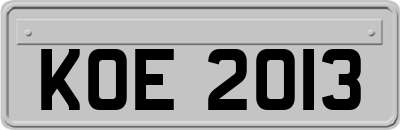 KOE2013