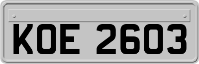 KOE2603