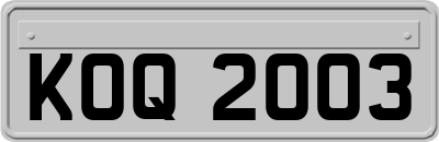 KOQ2003