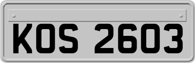 KOS2603