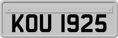 KOU1925