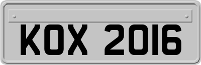 KOX2016