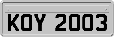 KOY2003