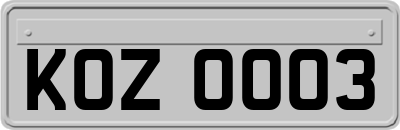 KOZ0003