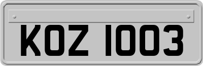 KOZ1003