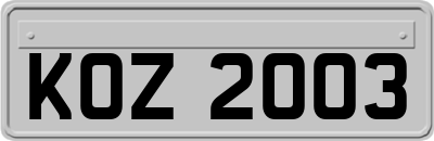KOZ2003