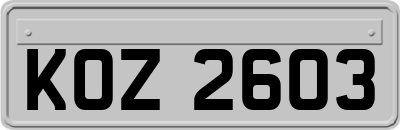 KOZ2603
