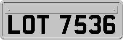 LOT7536