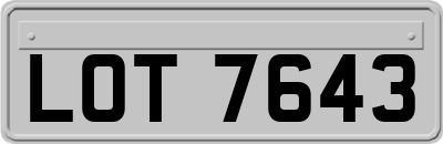 LOT7643