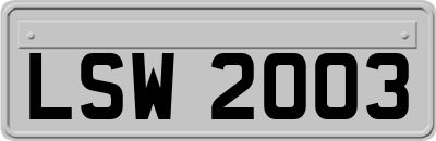 LSW2003