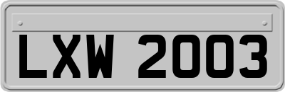LXW2003