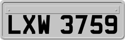 LXW3759