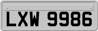 LXW9986