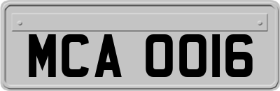 MCA0016