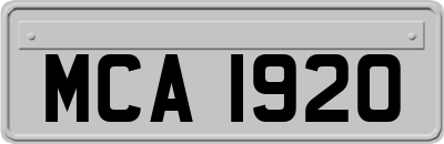 MCA1920