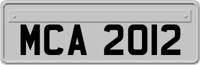 MCA2012