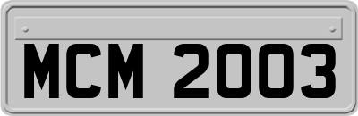 MCM2003