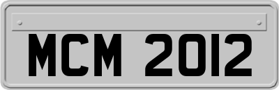 MCM2012