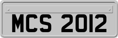 MCS2012