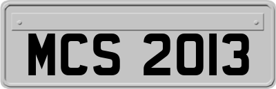 MCS2013