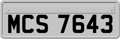 MCS7643