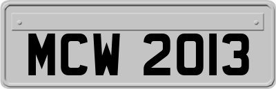 MCW2013