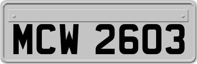 MCW2603