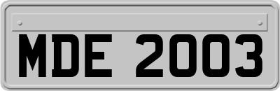 MDE2003