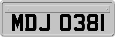 MDJ0381
