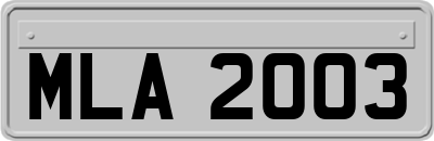 MLA2003