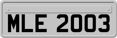 MLE2003