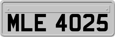 MLE4025