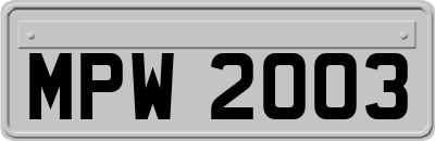 MPW2003