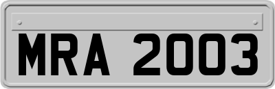 MRA2003