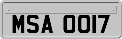 MSA0017