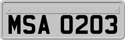 MSA0203