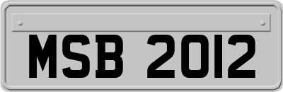 MSB2012