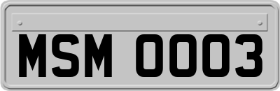 MSM0003