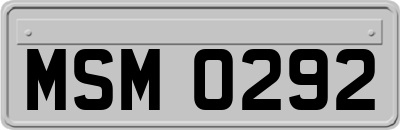 MSM0292