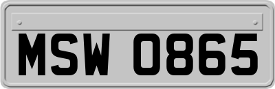 MSW0865