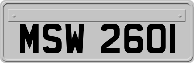 MSW2601