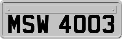 MSW4003