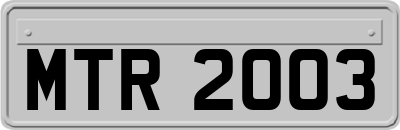 MTR2003